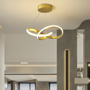 Nordic LED Ceiling Pendant Light 24/30CM Gold For Dining Room Corridor Bedroom Living Room Hotel Illumination Light Fixtures