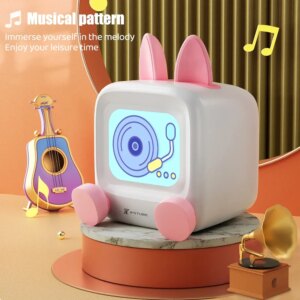 Mini Smart Weather Clock Desktop Display WIFI Bluetooth Speaker Night Light TV DIY Gaming Decor Smart Home Device
