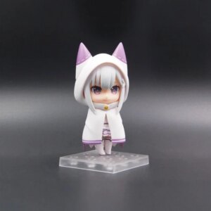 Anime Character Re: Zero Starting Life In Another World Q-Version Cute Emilia Car Ornament Gift Small Figurines & Miniatures