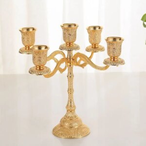Chinese Style Five Headed and Three Headed Home Dining Table Candlelight Candle Stand Creative Home Decoration Crafts