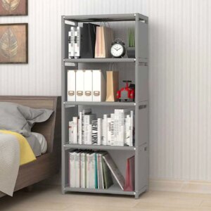 4 Tier Ladder Bookcase Storage Rack Bookshelf Shelves Stand Display Shelf Bookshelf Storage Wall Shelf Organizer