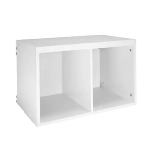 2 Cube Storage Shelf Organizer Bookshelf, Stackable or Hanging Wall Mount, Easy Assembly