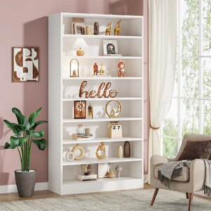 Tribesigns 71 Inch Tall Bookcase, Modern Freestanding Bookshelf 9 Tier Bookcases,Display Shelf Storage Cabinet Organizer