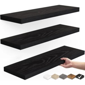Floating Shelves for Wall, Wall Mounted Rustic Wood Shelves