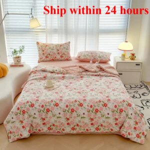 2025 Summer Lightweight Quilt Wrinkle Resistant Washed Cotton All Season Comforter Single Double Bed Air Conditioning Duvet