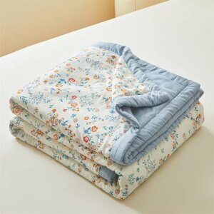 Bonenjoy 1pc Duvet for Summer Print Quilt Single/Double/Queen Size Bedspread Soft Comforter Blankets edredones (No Pillowcase)