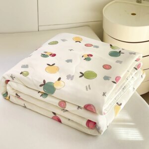 Bonenjoy 1pc Duvet Summer Quilt Single/Queen Size Comforter Skin-friendly Duvets Printed Bedspread edredones (No Pillowcase)