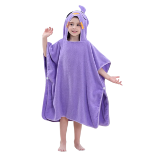 MICHLEY Pirate Bird Cotton Kids Beach Towels Bath Towel Hooded Poncho Bathing Bathrobe Washcloth For Girls Boys Children 2-6T