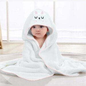 Animal Baby Bathrobe Infant Bath Towel Boy Girl Blankets Swaddle with Hood Blanket Newborn Kids Bedding