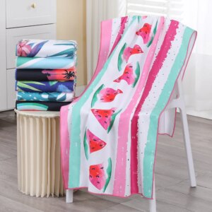 Thickened Quick-Drying Bath Towels for Travel, Sports, and the Beach, Sunscreen Scarf Soft Towel