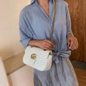 2025 New Women's Chain Strap Crossbody Bag Trendy Shoulder Purse Underarm Bag Unique Design Fashionable Handbag for Women
