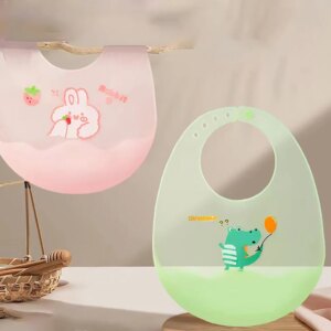 Baby Feeding Super Thin Silicone Bib Children's Food Apron Soft And Lightweight Waterproof Bib Saliva Bib Saliva Towel