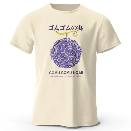 Men's Devil Nut Printed T-Shirt 100% Cotton Oversized Classic Y2k Graphic Tees for Men Women Summer Tops