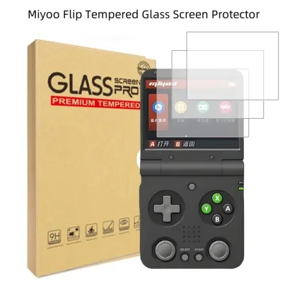 Portable Miyoo Flip V2 Screen Protector Tempered Glass Film Miyoo MY Flip Game Console  HD Temper Screen Films Game Accessories