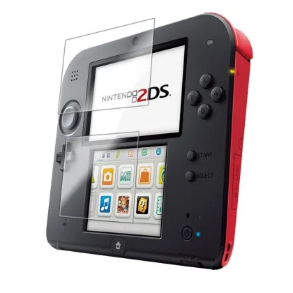 2Pcs/Sets LCD Screen Protector Film Compatible with Nintendo 2DS Top and Bottom Screen Protective Seal Film For 2DS Accessories