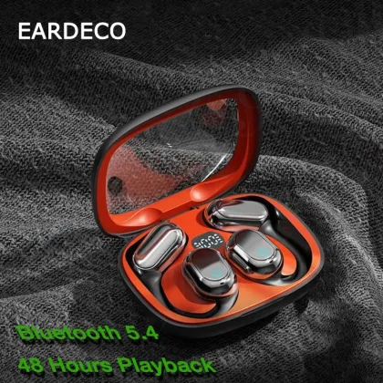 EARDECO Transparent Bluetooth Earphone Bass Wireless Headphones Earphones TWS Stereo Wireless Headphones Headsets with Dual Mic