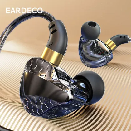 EARDECO 3.5mm Wired Headphones HIFI Bass Wired Earphone Earbuds inear Headphones Phone Mobile Headset with Mic Earphone Handfree