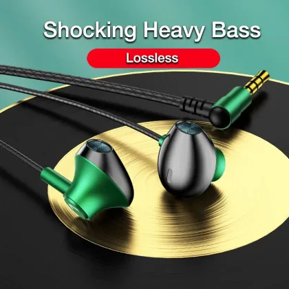 EARDECO Hifi Wired Headphones Bass 3.5mm With Mic Wired Earphone Headphone Wire Headsets Earbuds Sports Stereo Noise Reduction