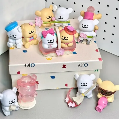 Miniso Maltese Romantic Cherry Blossom Series Blind Box Handmade Cute Doll Spring Girl Gift Mystery Box Toy