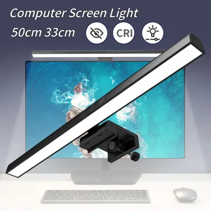 33cm 50cm Bar LED Desk Lamp USB PC Computer Monitor Screen Light Dimmable 3 Colors Hanging Table Lamp for Reading Study Work