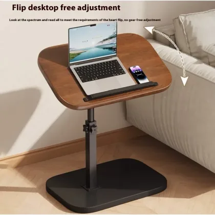 Mobile adjustable edge table Household foldable Mobile Lift Computer Desk Folding living room Desk Dormitory Bedside Table