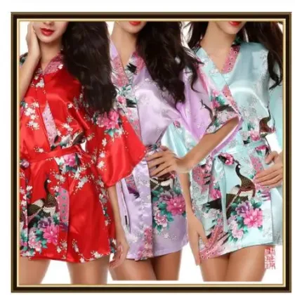 Sexy Comtumes Woman Summer Dress Japanese Yukata Bathing Robe Japanese Style Kimono Party Nightgown Pajamas Spa Massage Gown