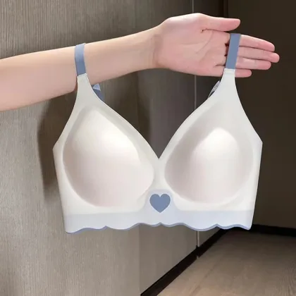 Top Non-marking Women's Bra Without Steel Ring Gathering Anti-sagging Comfortable And Small Women's Underwear Thin Section