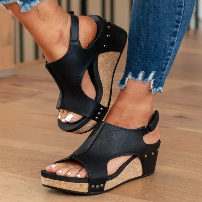 Summer Woman Shoes Sandals Non-Slip Shoes For Women Beach Women Shoe Wedge Sandals Ladies Outdoor Sandal Women Footwear Female
