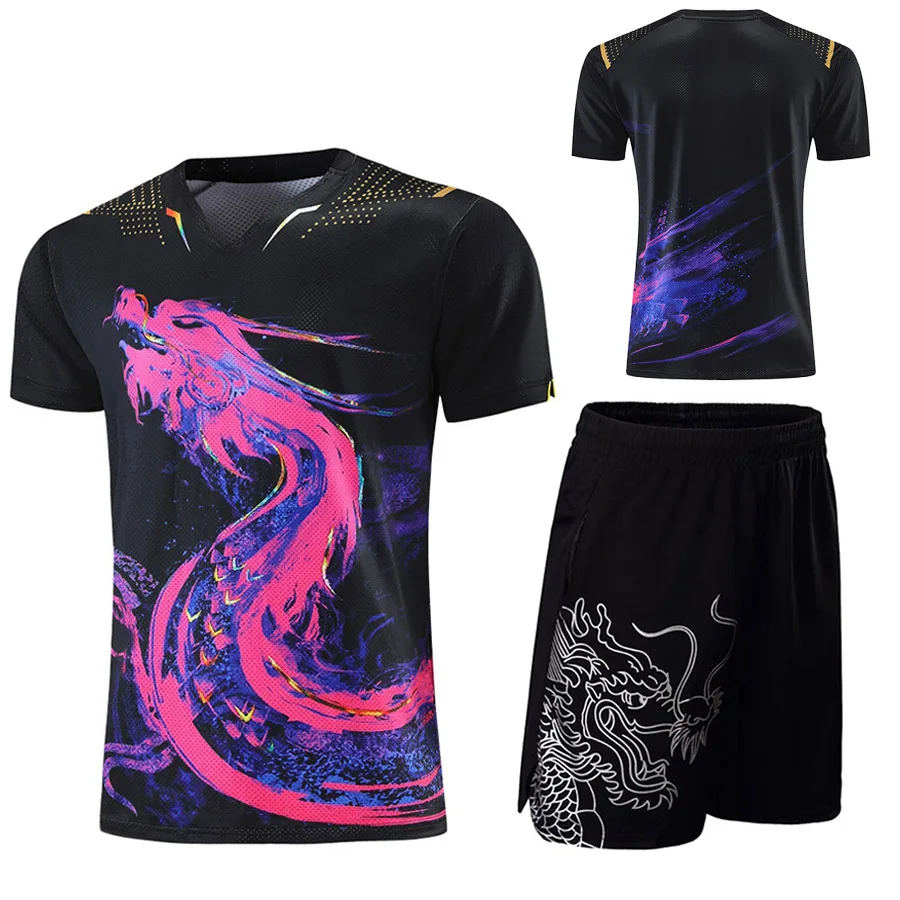 China table tennis Jerseys for Men Women Children China ping pong t shirt Table tennis shirts sport soccer tee shirt - Image 2