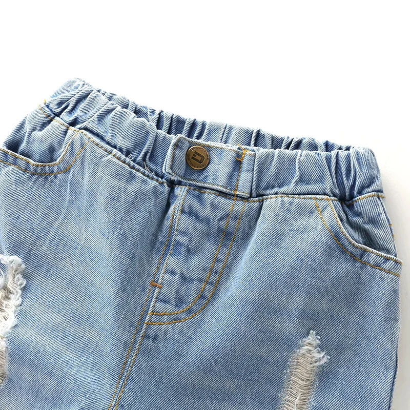 Boys girl hole Jeans pants Excellent quality cotton New casual children Trousers baby toddler Comfortable kids clothes Children - Image 6