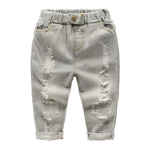 Boys girl hole Jeans pants Excellent quality cotton New casual children Trousers baby toddler Comfortable kids clothes Children - Image 4