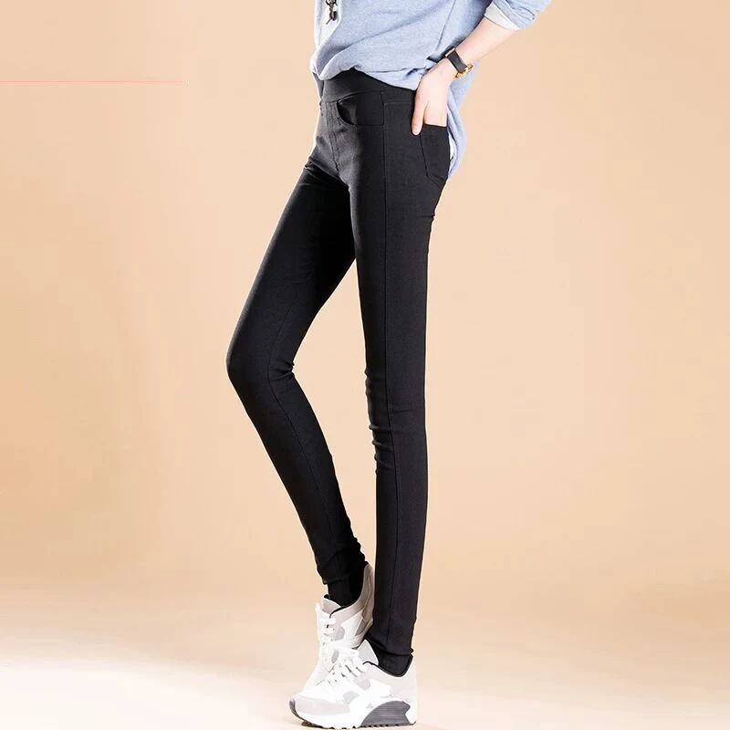 Candy Colors Skinny Stretch Pants Casual Pencil Pantalones Women High Waist Capris Spring Summer Pencil Trousers Basic Leggings - Image 5