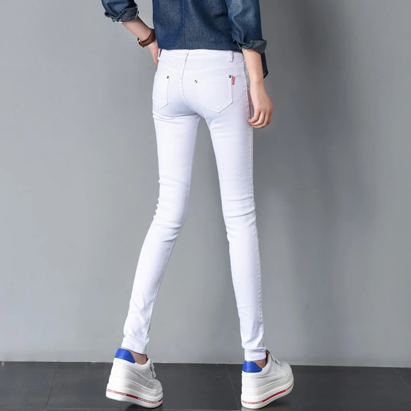 Spring Women's Oversize 34 White Pencil Pants Casual Cotton Leggings Trousers Office Slim Pantalones Elegant Stretch Sweatpant - Image 3