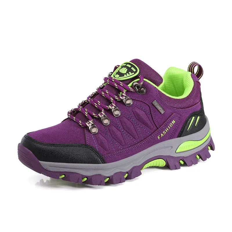 Women Hiking Shoes Outdoor trekking Sports Climbing Camping Boots Non-slip Waterproof Walking Jogging Trainers Sneakers Lace Up - Image 2