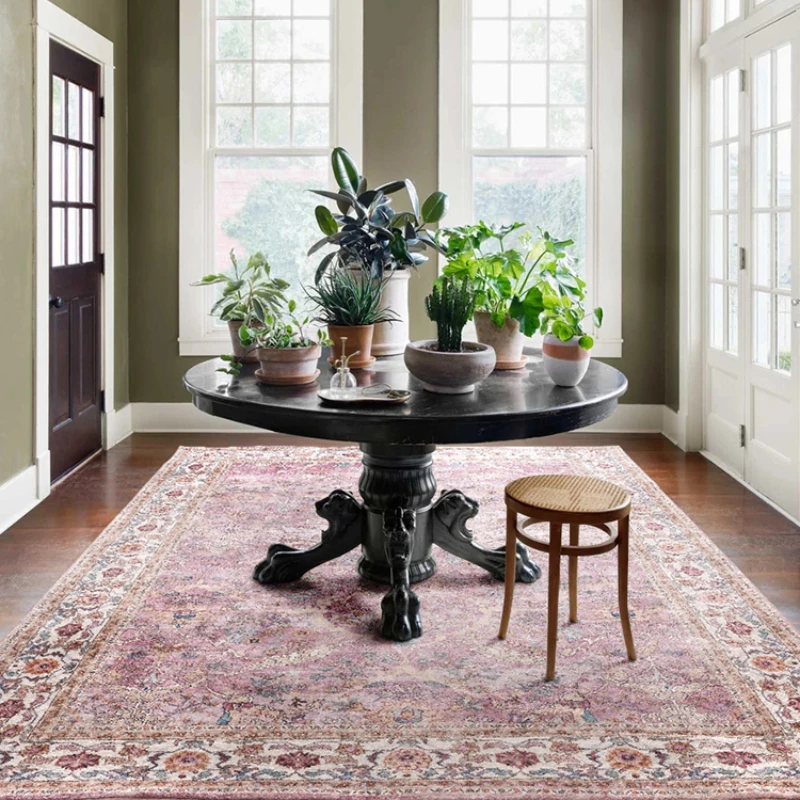 Carpet for Living Room Bohemian Retro Bedroom Plush Rug Home Decoration Luxury Cloakroom Fluffy Mat ковер Tapis Salon 러그 Tapete - Image 3