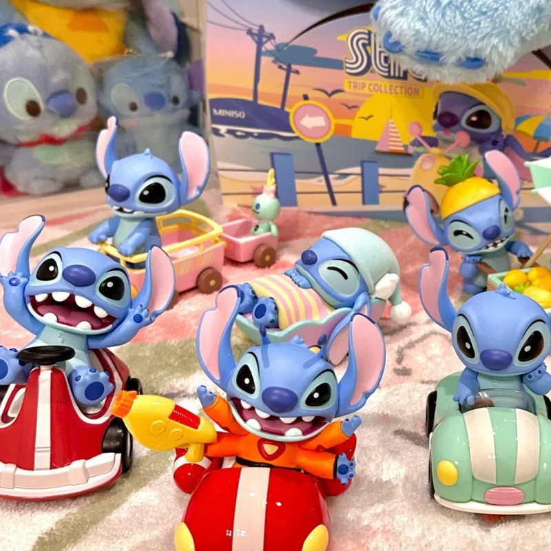 New Anime Character Tour Series Cute Alien Dog Stitch Mysterious Blind Box Cute Handmade Ornament Cycling Diary Birthday Gift - Image 3