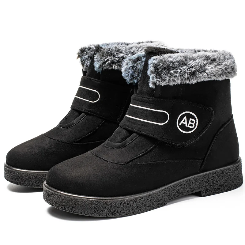 Women's Boots Super Warm Ankle Boots For Women Fur Shoes Winter Shoes Woman Snow Boots For Winter Low Heels Shoes Botas Mujer - Image 5