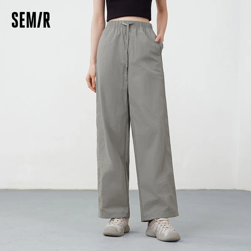 Semir Casual Pants Women Moisture Wicking Relaxed Fit Wide Leg 2025 New Summer Cool Feeling Sun Protection Long Pants - Image 2