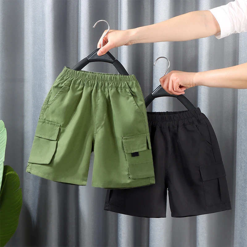 Boys Summer Casual Fashion Cargo Pants Comfortable Breathable Loose Sports Teen Shorts Spring Summer Children Casual Short Pants - Image 4