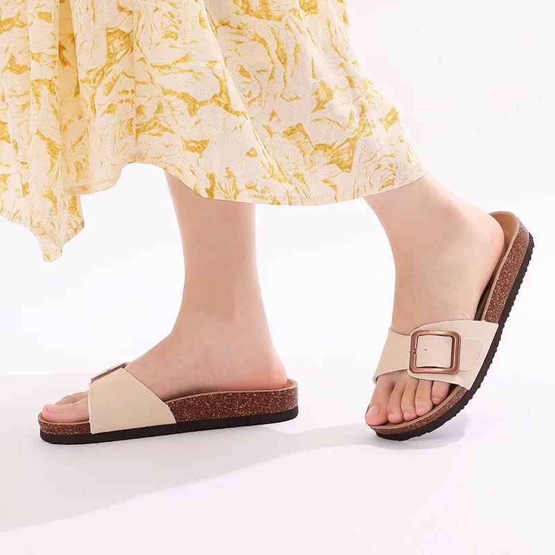 Smile Fashion Sandals For Women Flat Sandals Outdoor Beach Shoes Casual Vacation Nonslip Slippers Walking Cushion Women Sandals - Image 2