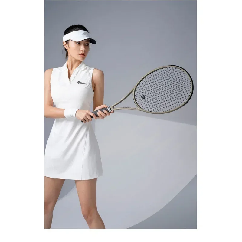 Sports dress, badminton tennis dress, golf American casual polo dress, women's badminton sportswear tennis dress women - Image 4