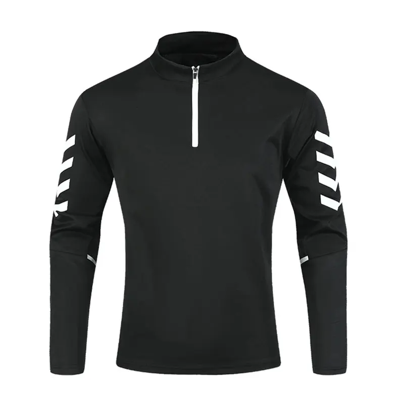 Running Jackets Men Reflective Long Sleeve T-Shirts Sportswear Jogging Outdoor Sport Coat Gym Fitness Autumn Breathable Top Coat - Image 2