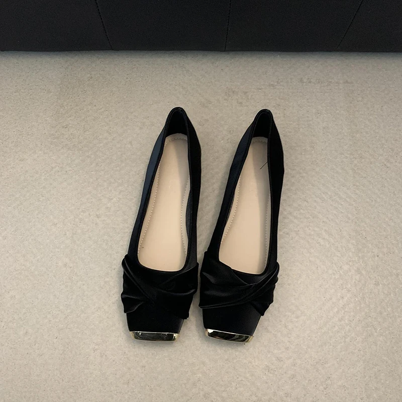 Designer Spring Square Toe Women's Mary Jane Shoes Comfort Shallow Slip On Shoes Outdoor Party Dress Female Shoes - Image 3