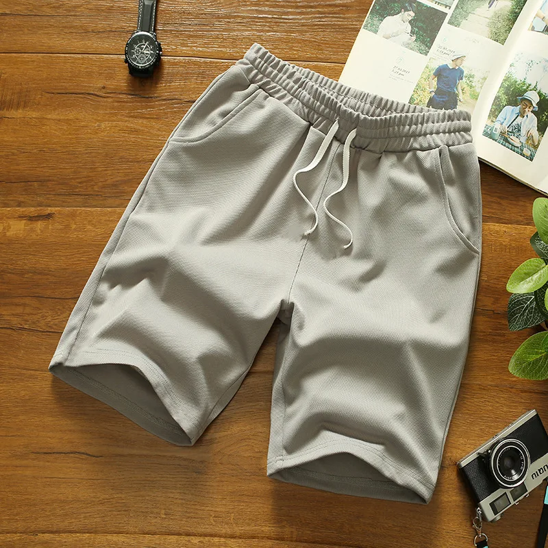 Men's Summer Beach Pants Mesh Sports Joggers Casual Running Shorts Elastic Waist Solid Color Short Pants Sweatpant Dropshipping - Image 3