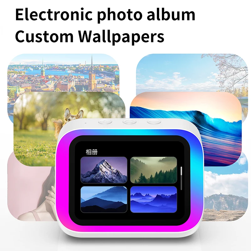 Smart Alarm Clock Bluetooth Speaker Weather Display Night Light Music Stories Player Photo Frame Perfect Gift Bluetooth APP - Image 3