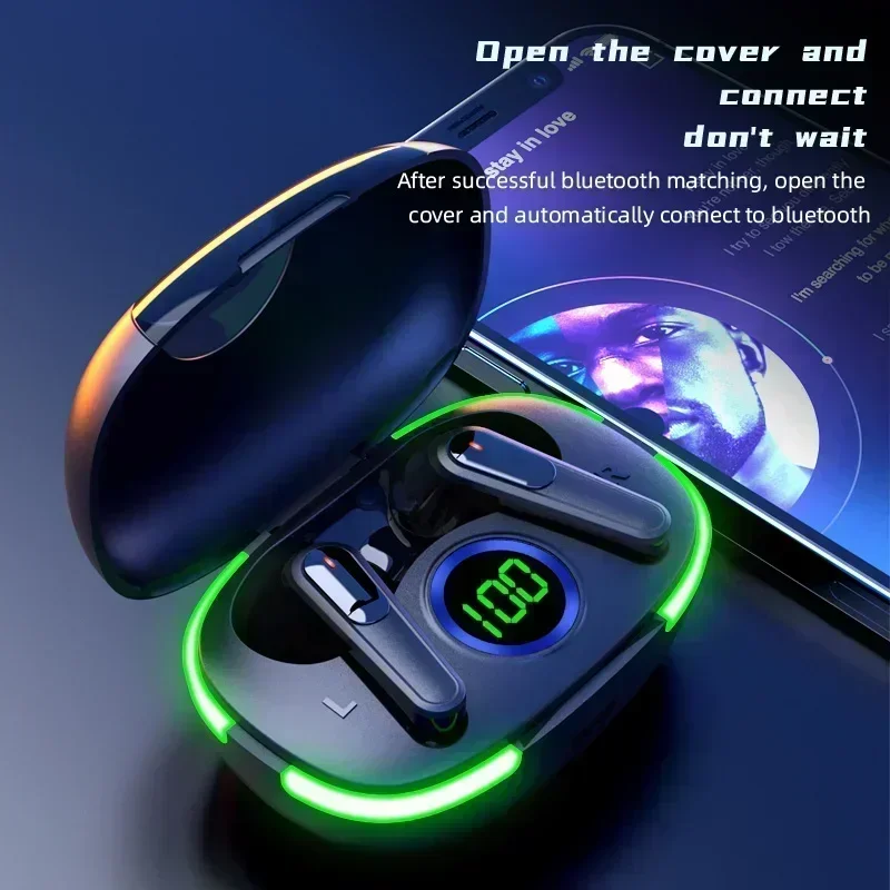 Pro80 TWS Wireless Earphones Bluetooth 5.1 Fone Headphones Sports Headset Touch Control Earbuds with Microphone for Smartphones - Image 3