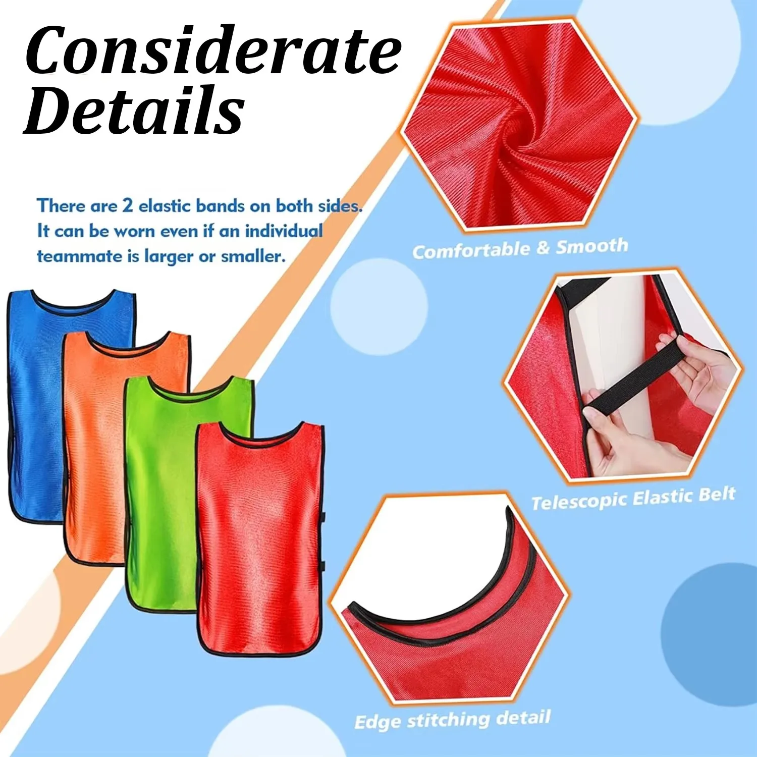 Kids Adults Football Vest Jerseys Rugby Fast Drying Lightweight Mesh Basketball Football Jerseys Soccer Team Training Equipment - Image 3