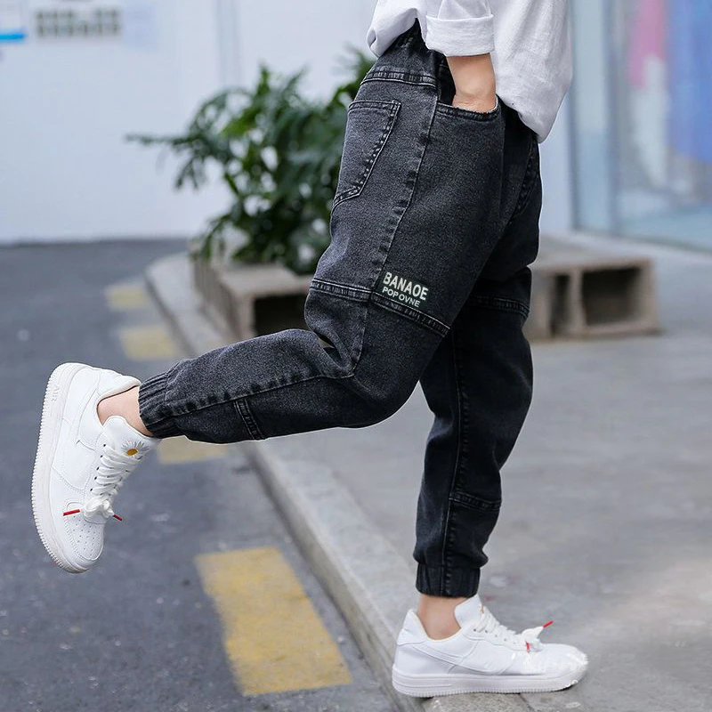 IENENS Kids Boys Jeans Baby Clothes Classic Pants Children Denim Clothing Infant Boy Casual Bowboy Bottoms Trousers 4-11 Years - Image 5