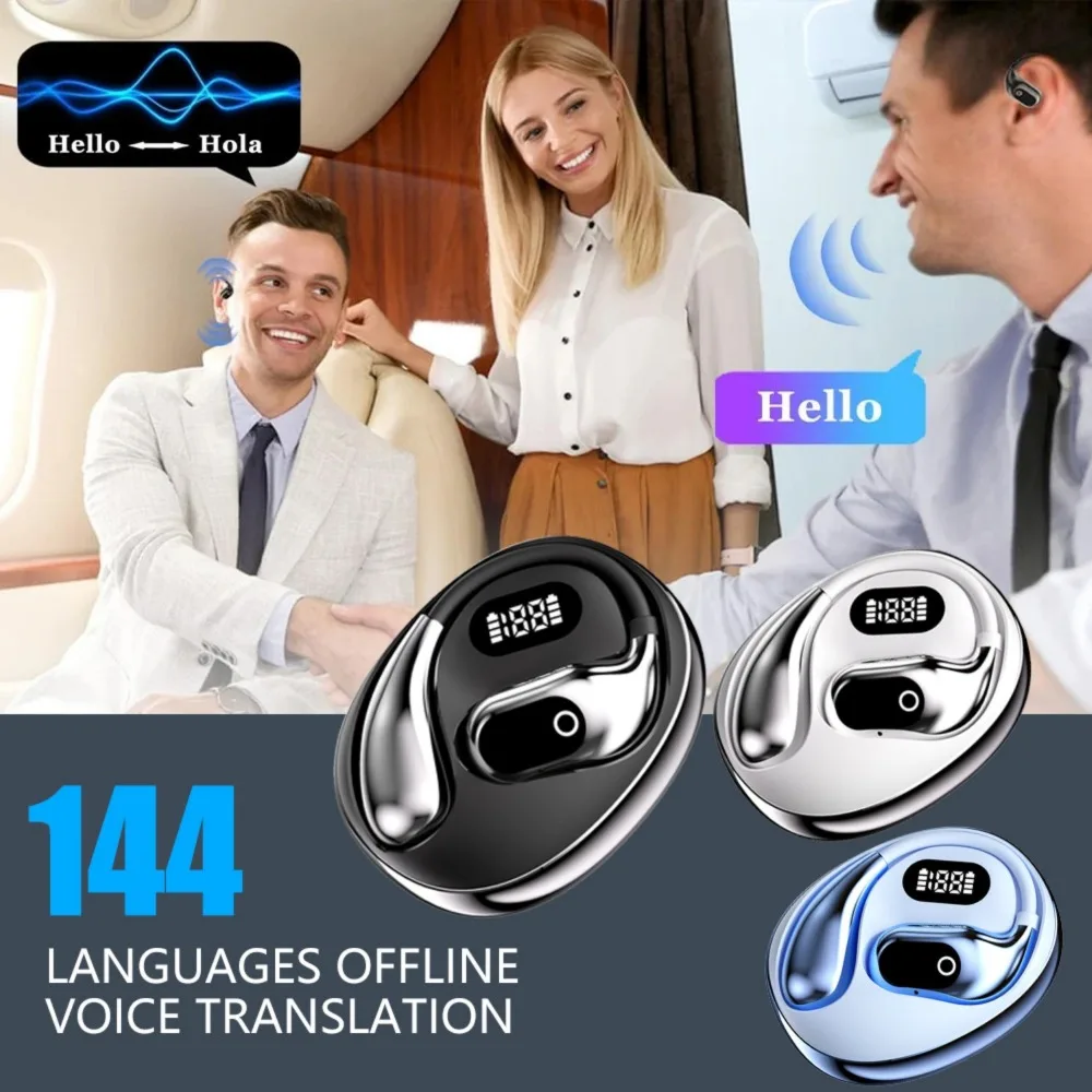 Ai Translation Bluetooth Headset 144 Languages Ai Two-Way Real Time Translators Earphone for ENC Business Wireless Headphones - Image 2