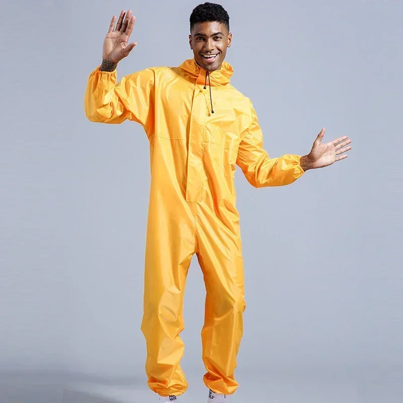 Raincoat /Conjoined Men Raincoat/overalls Men and Women Fission Rain Suit Rain Coat Hooded Womens Raincoat - Image 3